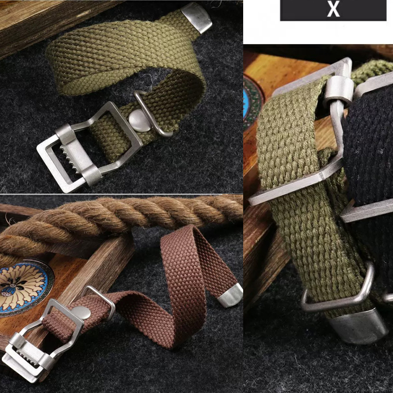 Luxury Watch Online - 20mm 22mm 19mm 21mm Hochwertiges Nylon-Canvas-Uhrenarmband