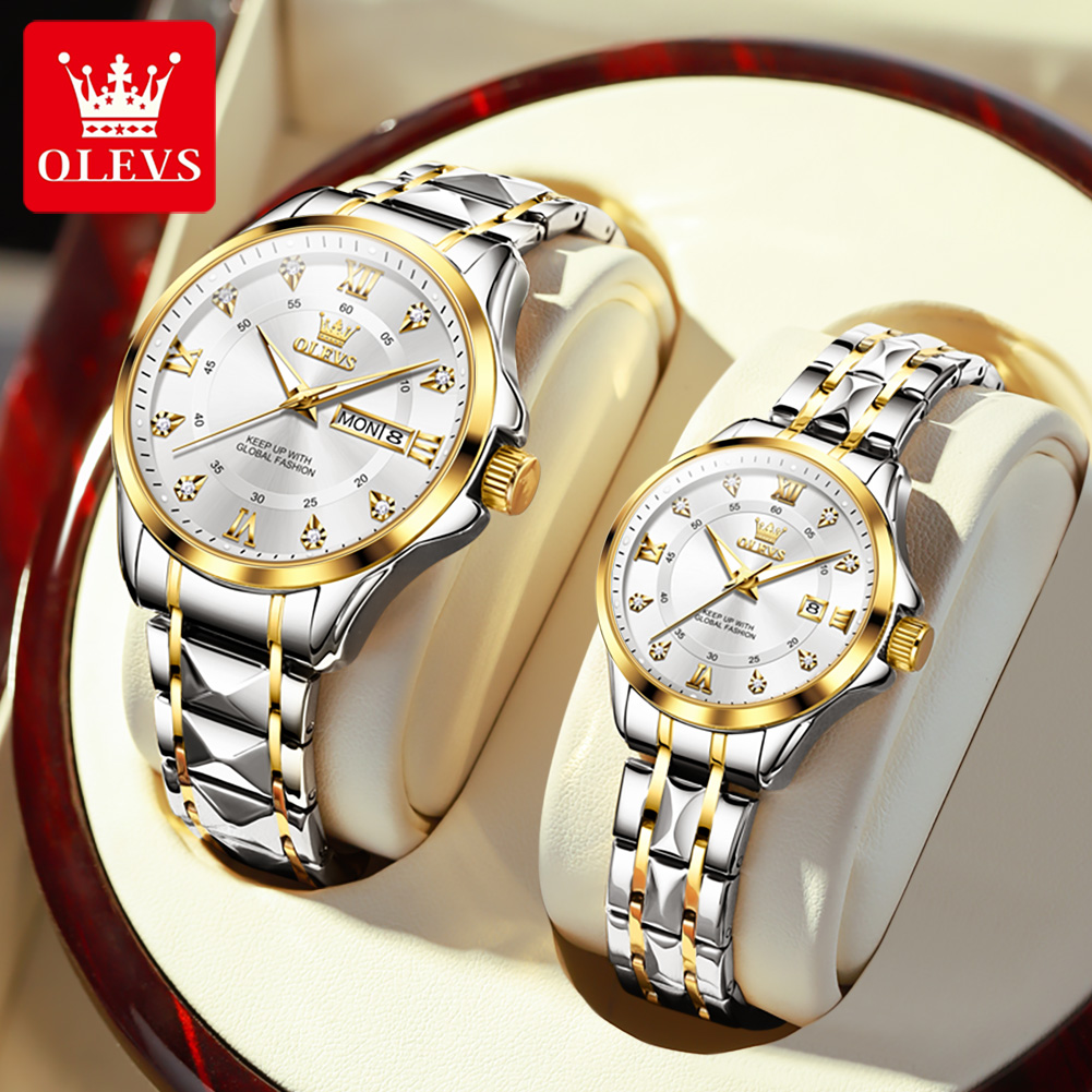 Luxury Watch Market - OLEVS 2906 Paar Uhr Original Römische