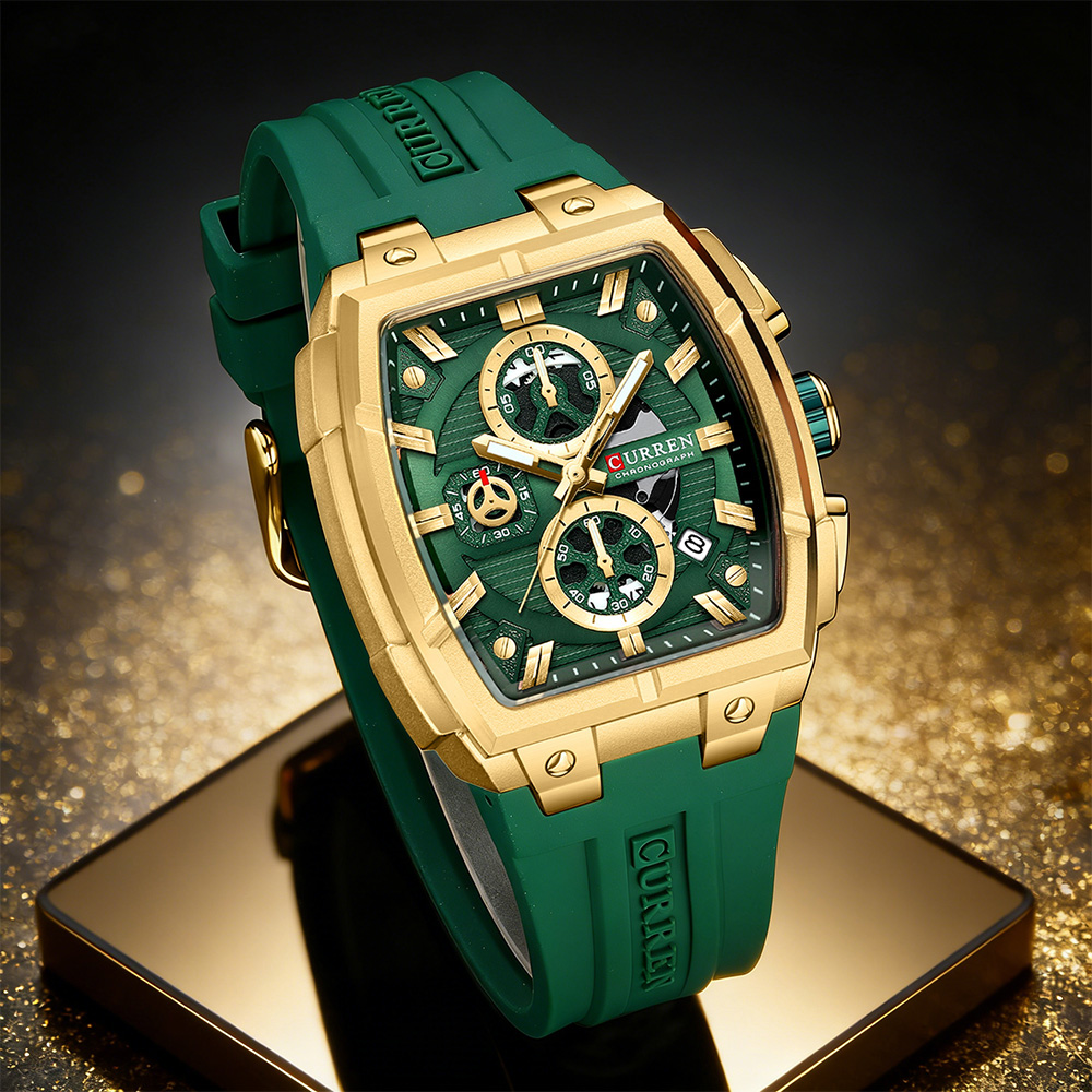 Luxury Watch Market - CURREN Luxus-Vintage-Uhr für Herren, Sport-Chronograph, Quarz-Armbanduhr