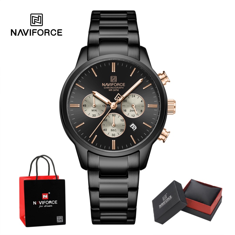 Luxury Watch Unique - NAVIFORCE Herren Quarz-Chronograph Uhr Wasserdicht Datumsanzeige