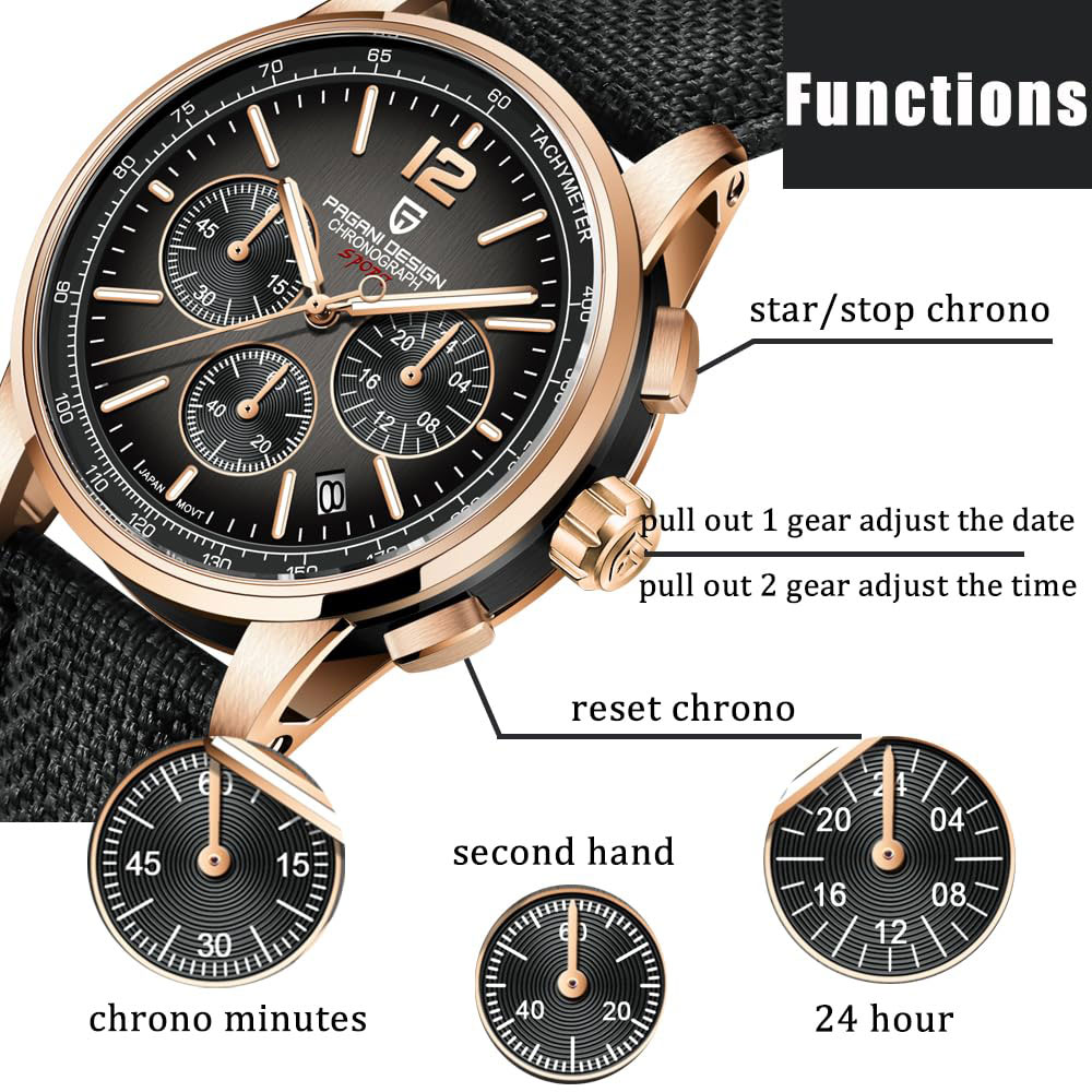 Luxury Watch Market - PAGANI DESIGN Neue Herrenuhr 41mm Chronograph