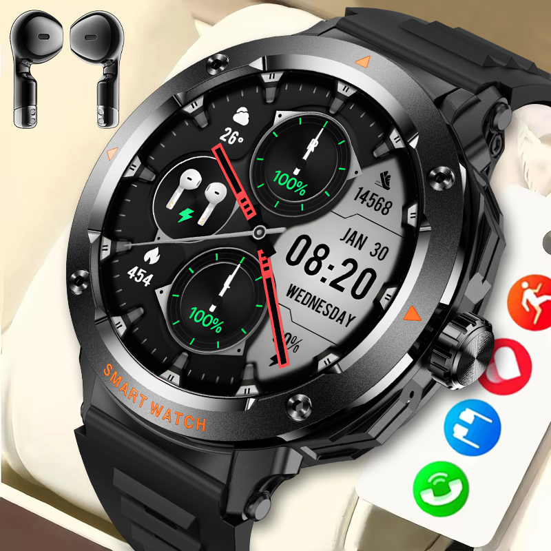 Luxury Watch On Wrist - 2025 Smart Watch TWS Drahtlose Kopfhörer