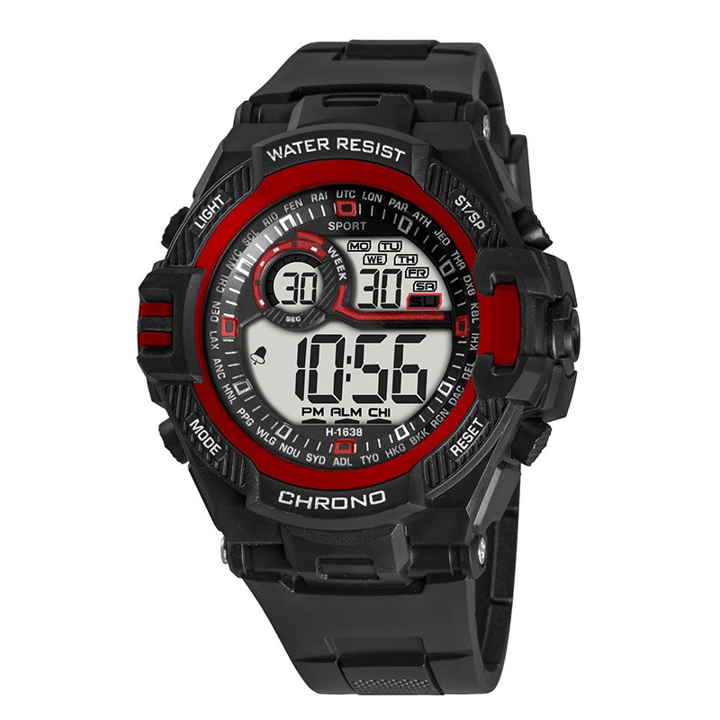 Luxury Watch Market - Wasserdichte Sportuhr Luxus-Elektronikuhr für Männer LED-Wecker