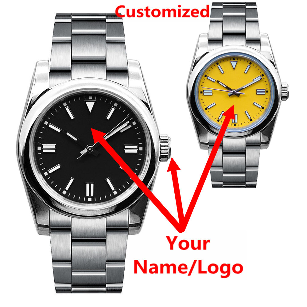 Luxury Watch Market - Herrenuhr mit individuellem Logo, Saphirglas, luxuriöse