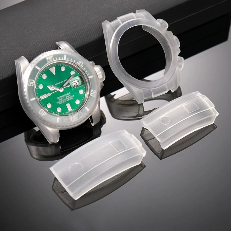 Luxury Watch Online - Uhrenschutzhülle, transparent, kratzfest, wasserdicht, Silikon-Schutzfolie für