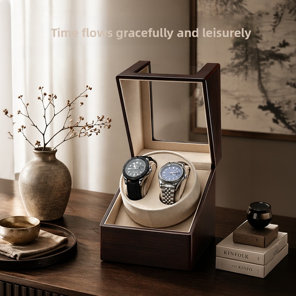 Luxuriöser Uhrenbeweger für 2  – Luxury Watch Winder Box Bewertung und Preis