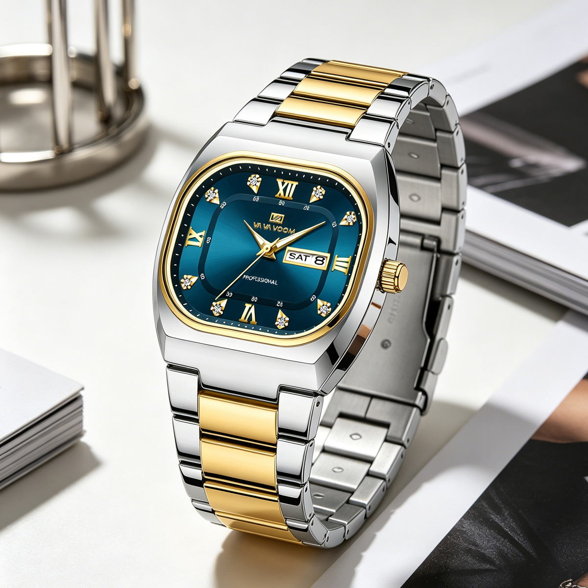 Quadratische, heiß begehrte Qu – Luxury Watch Unique Bewertung und Preis