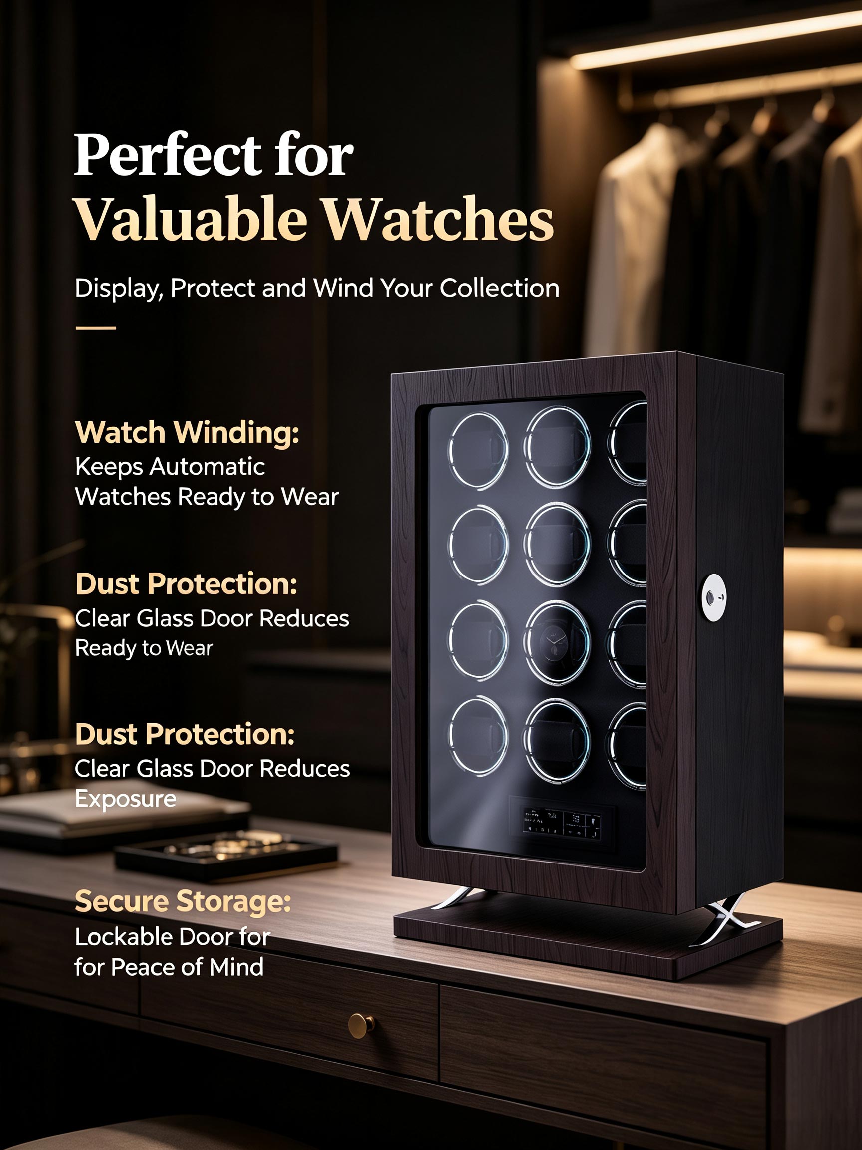 IBBETON Luxuriöser Verstellbar – Luxury Watch Winder Box Bewertung und Preis