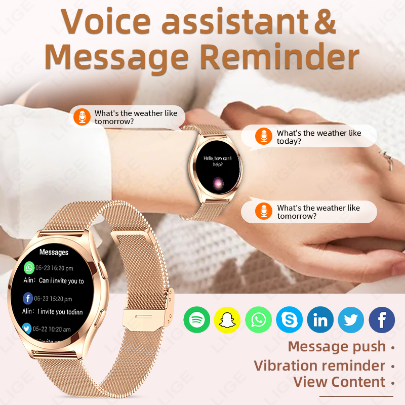 LIGE Luxus-Smartwatch für Dame – Luxury Watch On Wrist Bewertung und Preis