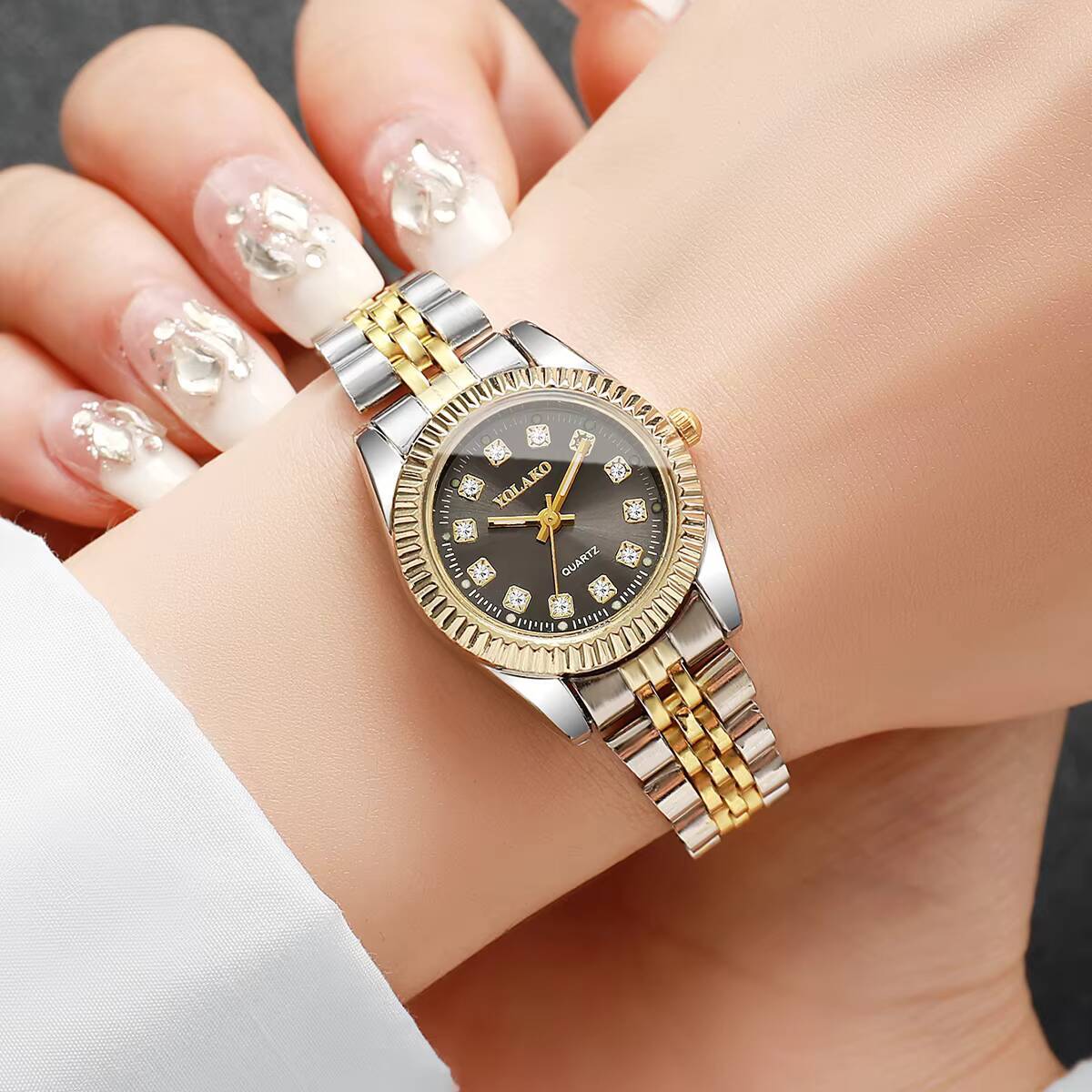 Mode-Strass-Damen-Quarzuhr, lu – Luxury Watch Safe Bewertung und Preis