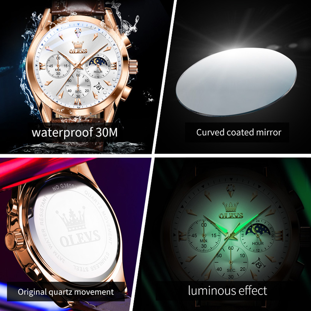 OLEVS Marke Neue Mode Quarzuhr – Luxury Watch Low Price Bewertung und Preis