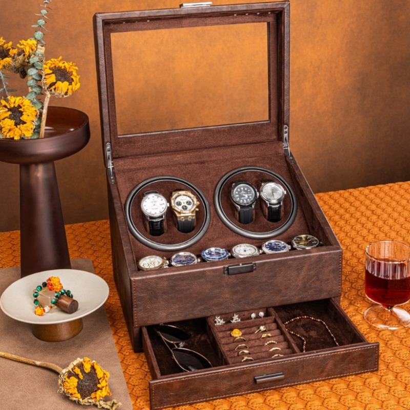 Rotierender Uhrenbeweger für M – Luxury Watch Winder Box Bewertung und Preis